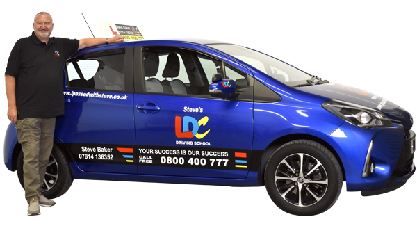 Steve Baker's driving school car